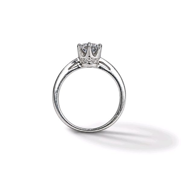 Сребърен пръстен Promise ring – изглед отпред